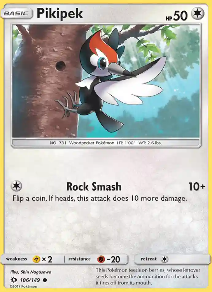 pikipek-common-sun-moon-106-149-pokemon-karti.webp Pikipek - Common - Sun & Moon - 106/149 - Pokemon Kartı - Görsel 1