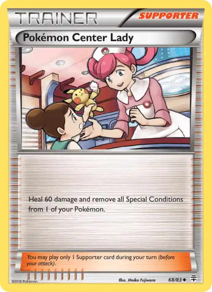 pokemon-center-lady-uncommon-generations-068-83-trainer-karti.webp Pokémon Center Lady - Reverse Holo Uncommon - Generations - 068/83 - Trainer Kartı - Görsel 1