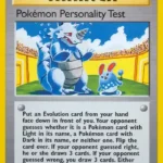Pokémon Personality Test - Uncommon - Neo Destiny - 102/105 - Trainer Kartı