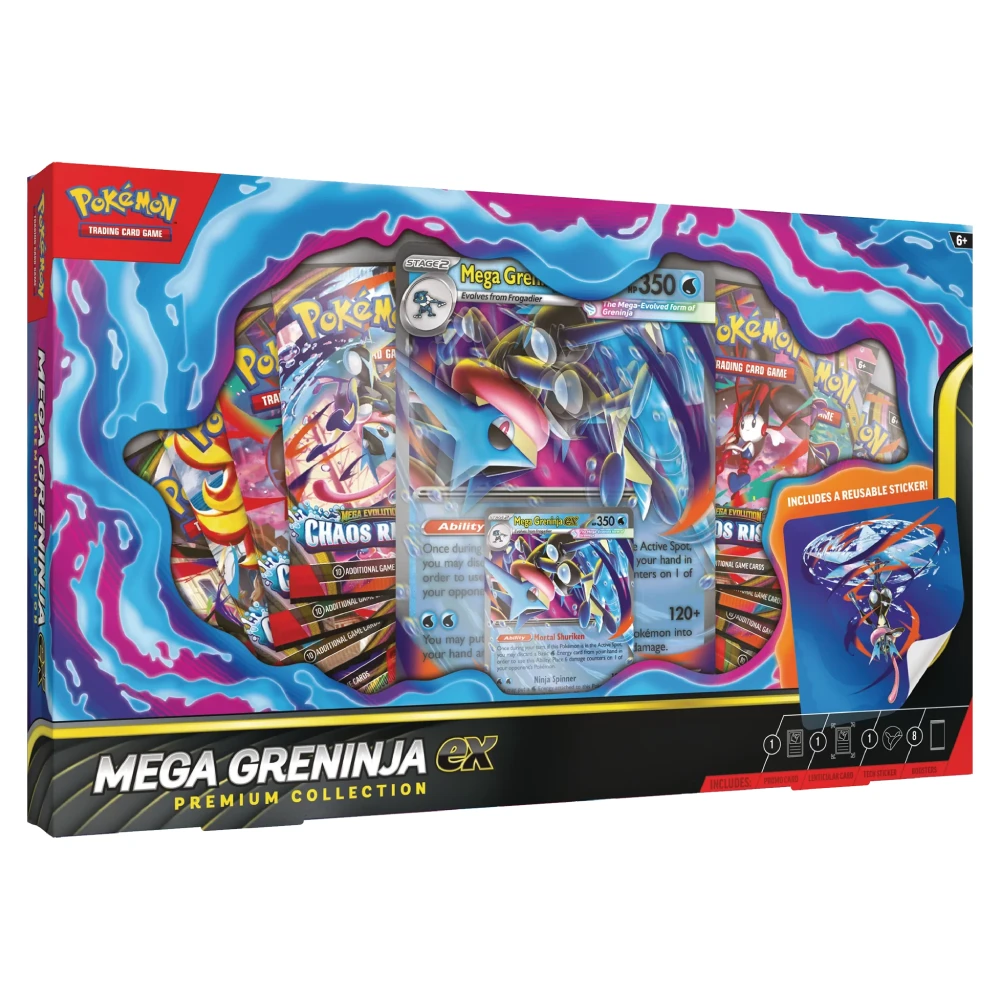 Pokemon TCG: Mega Greninja ex Premium Collection Box ürün görseli