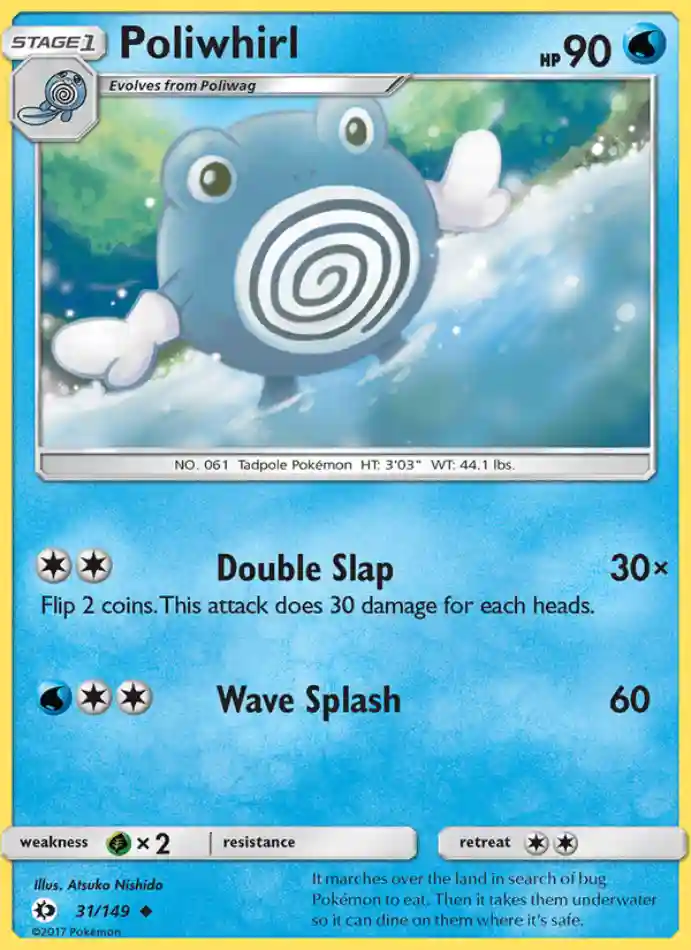 poliwhirl-uncommon-sun-moon-031-149-pokemon-karti.webp Poliwhirl - Uncommon - Sun & Moon - 031/149 - Pokemon Kartı - Görsel 1