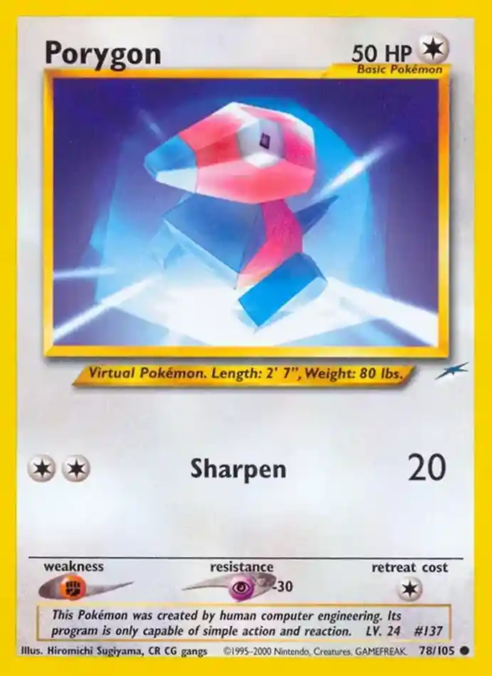 porygon-common-neo-destiny-078-105-pokemon-karti.webp Porygon - Common - Neo Destiny - 078/105 - Pokemon Kartı - Görsel 1