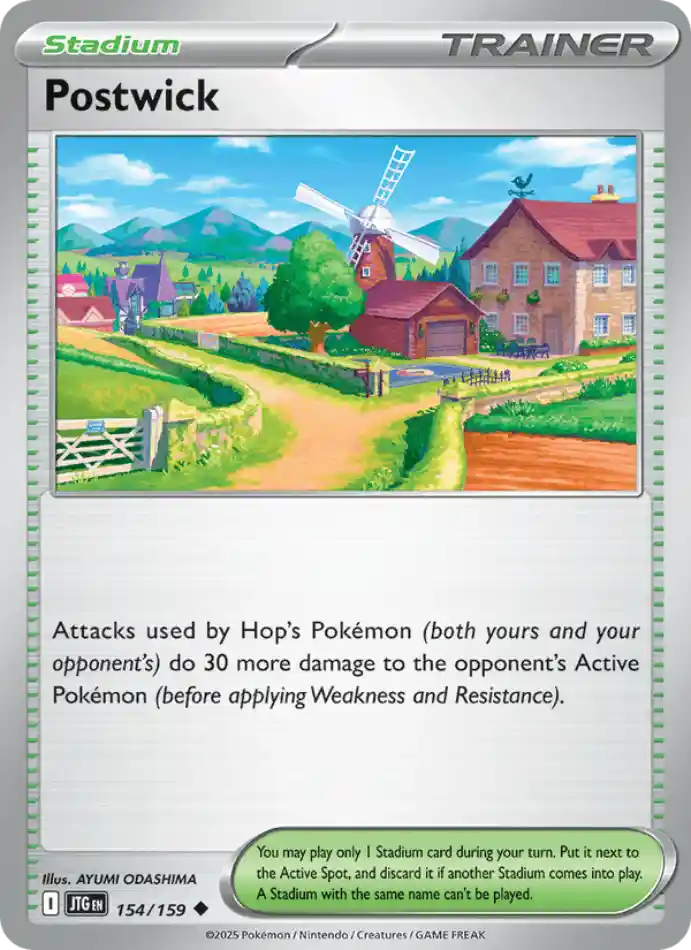 postwick-uncommon-journey-together-154-159-trainer-karti.webp Postwick - Reverse Holo Uncommon - Journey Together - 154/159 - Trainer Kartı - Görsel 1