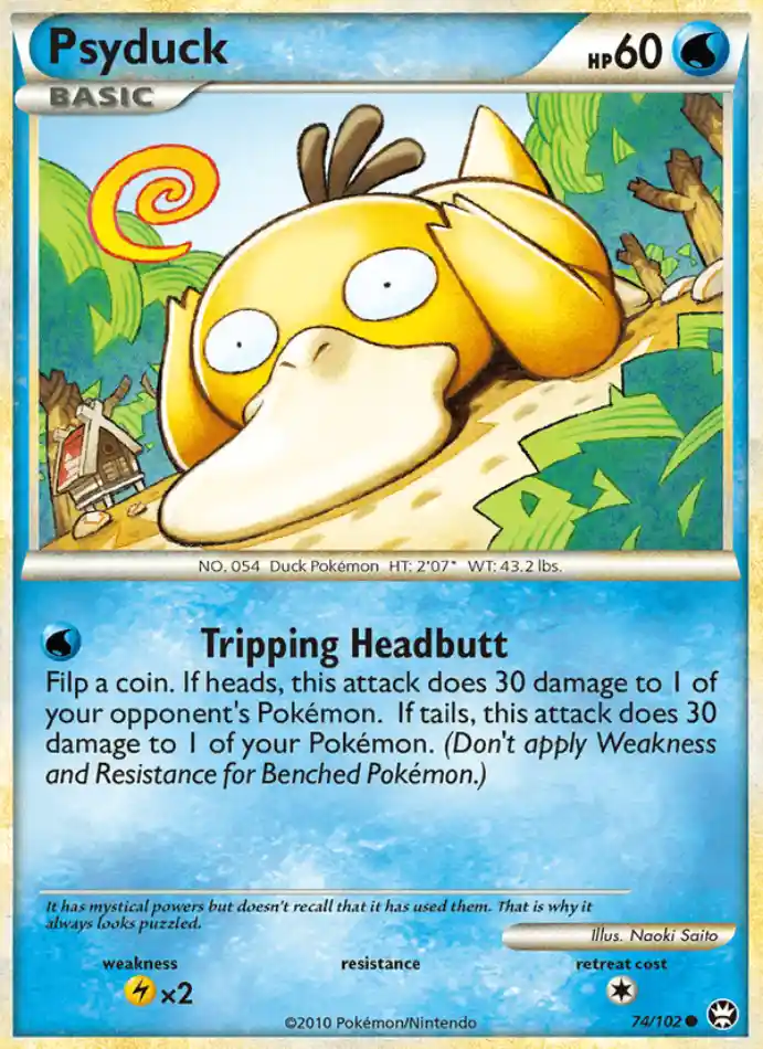 psyduck-common-triumphant-074-102-pokemon-karti.webp Psyduck - Reverse Holo Common - Triumphant - 074/102 - Pokemon Kartı - Görsel 1