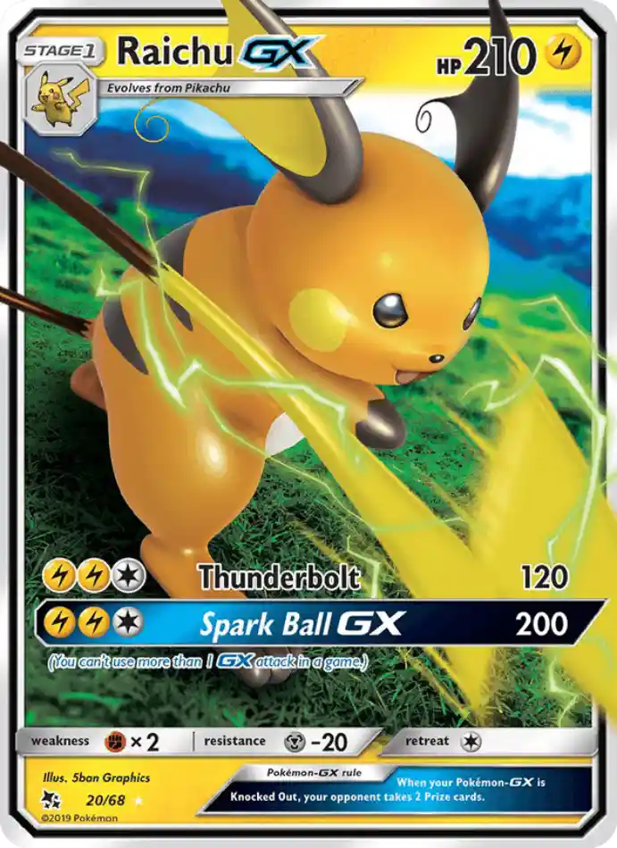 raichu-gx-ultra-rare-hidden-fates-020-68-pokemon-karti.webp Raichu GX - Ultra Rare - Hidden Fates - 020/68 - Pokemon Kartı - Görsel 1