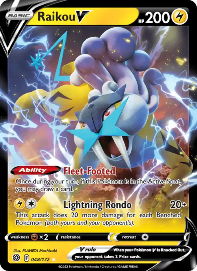 raikou-v-holo-rare-v-brilliant-stars-048-172-pokemon-karti.webp Raikou V - Holo Rare V - Brilliant Stars - 048/172 - Pokemon Kartı - Görsel 1