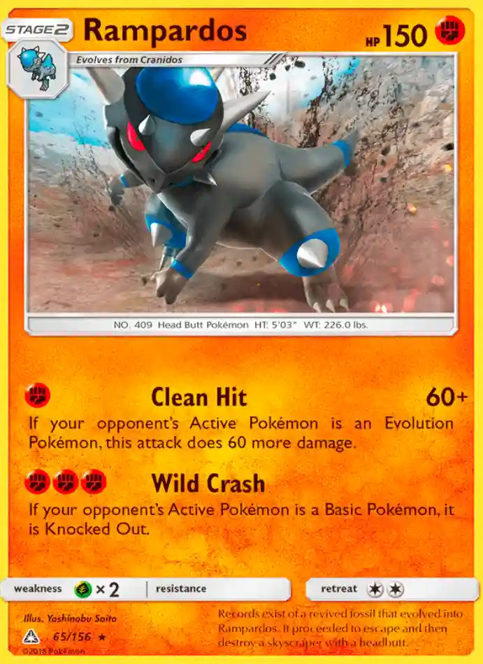 rampardos-rare-ultra-prism-065-156-pokemon-karti.webp Rampardos - Holo Rare - Ultra Prism - 065/156 - Pokemon Kartı - Görsel 1