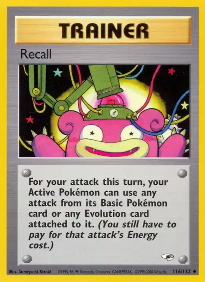 recall-uncommon-gym-heroes-116-132-trainer-karti.webp Recall - Uncommon - Gym Heroes - 116/132 - Trainer Kartı - Görsel 1
