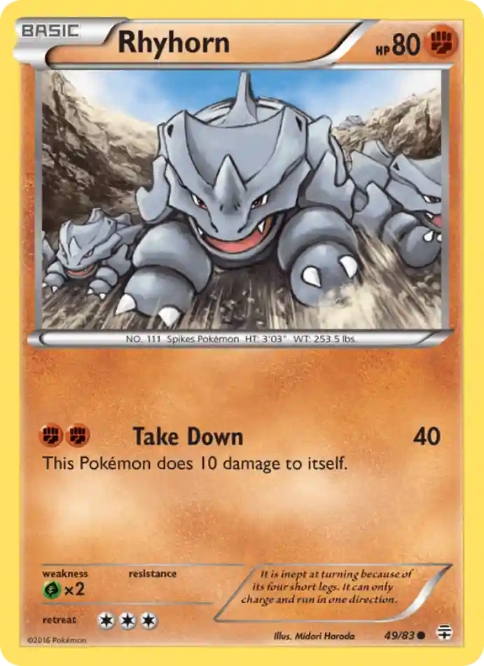 rhyhorn-common-generations-049-83-pokemon-karti.webp Rhyhorn - Common - Generations - 049/83 - Pokemon Kartı - Görsel 1