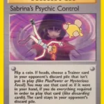 Sabrina's Psychic Control - Uncommon - Gym Challenge - 121/132 - Trainer Kartı