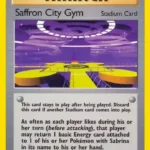 Saffron City Gym - Uncommon - Gym Challenge - 122/132 - Trainer Kartı