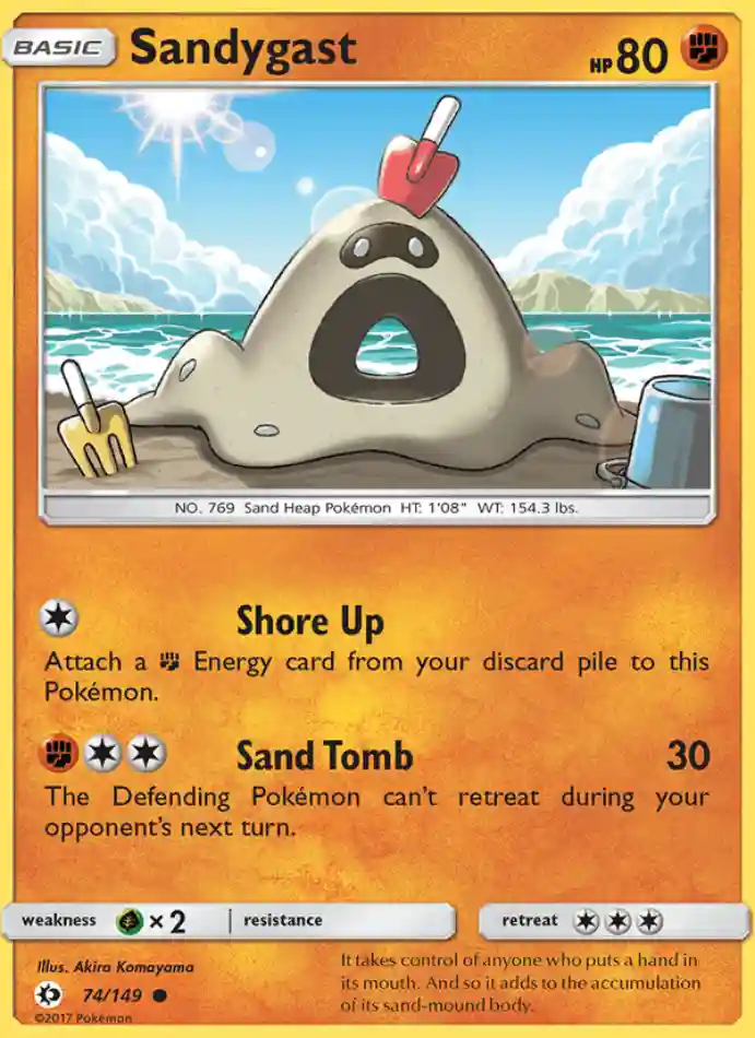 sandygast-common-sun-moon-074-149-pokemon-karti.webp Sandygast - Reverse Holo Common - Sun & Moon - 074/149 - Pokemon Kartı - Görsel 1