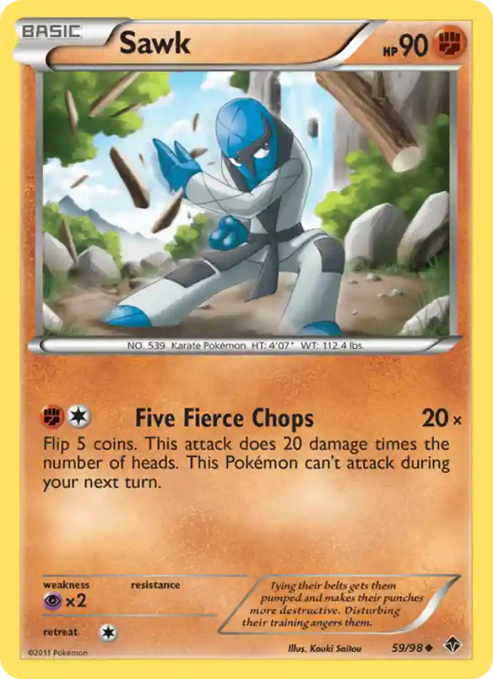 sawk-uncommon-emerging-powers-059-98-pokemon-karti.webp Sawk - Reverse Holo Uncommon - Emerging Powers - 059/98 - Pokemon Kartı - Görsel 1