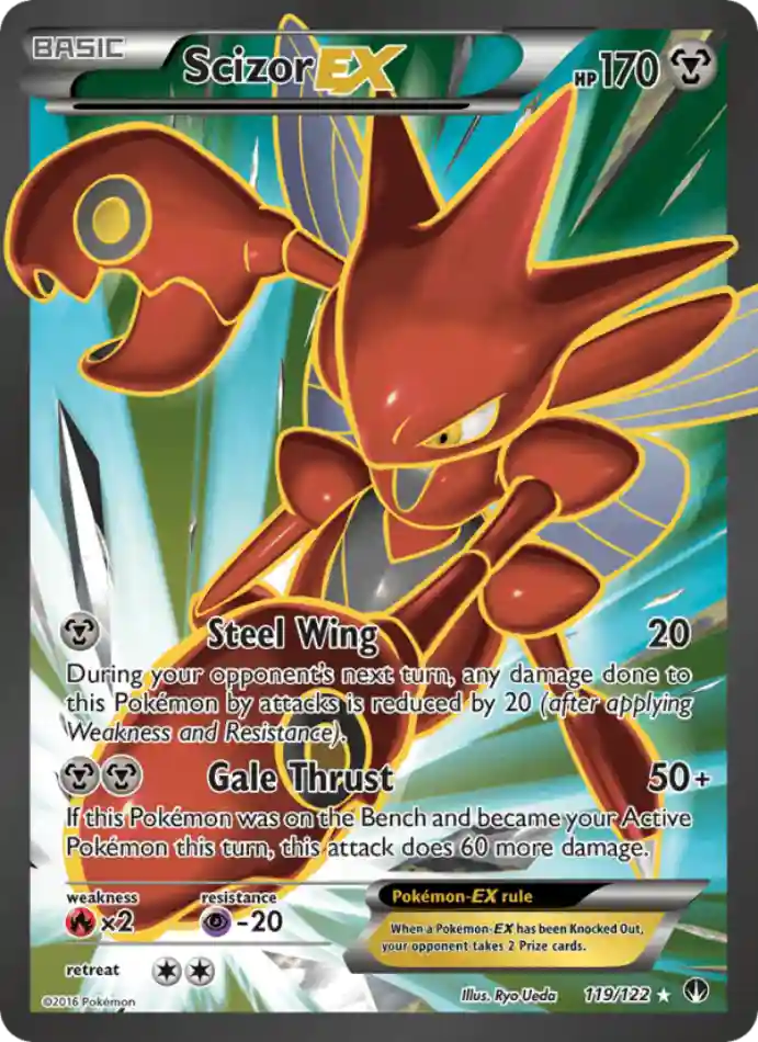 scizor-ex-ultra-rare-breakpoint-119-122-pokemon-karti.webp Scizor EX - Ultra Rare - BREAKpoint - 119/122 - Pokemon Kartı - Görsel 1