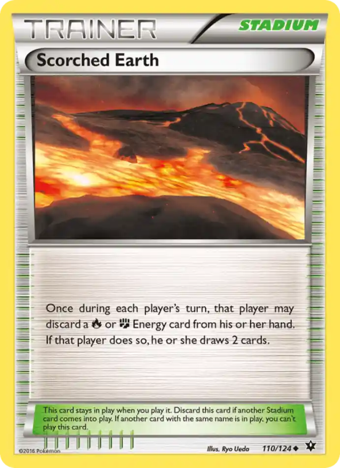 scorched-earth-uncommon-fates-collide-110-124-trainer-karti.webp Scorched Earth - Uncommon - Fates Collide - 110/124 - Trainer Kartı - Görsel 1