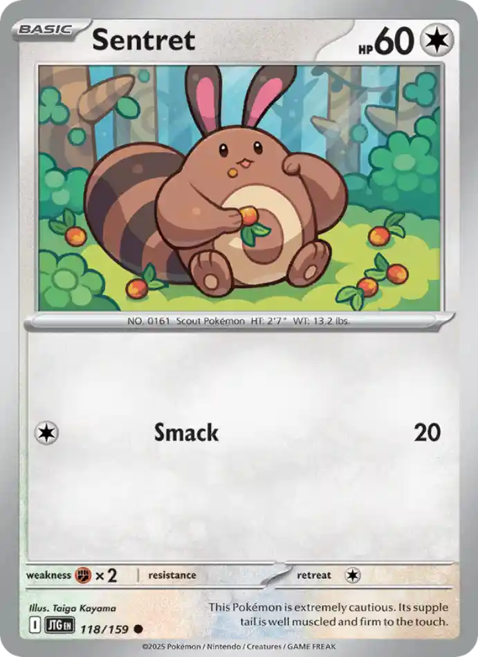 sentret-common-journey-together-118-159-pokemon-karti.webp Sentret - Reverse Holo Common - Journey Together - 118/159 - Pokemon Kartı - Görsel 1