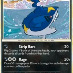 Sharpedo - Reverse Holo Rare - Triumphant - 030/102 - Pokemon Kartı