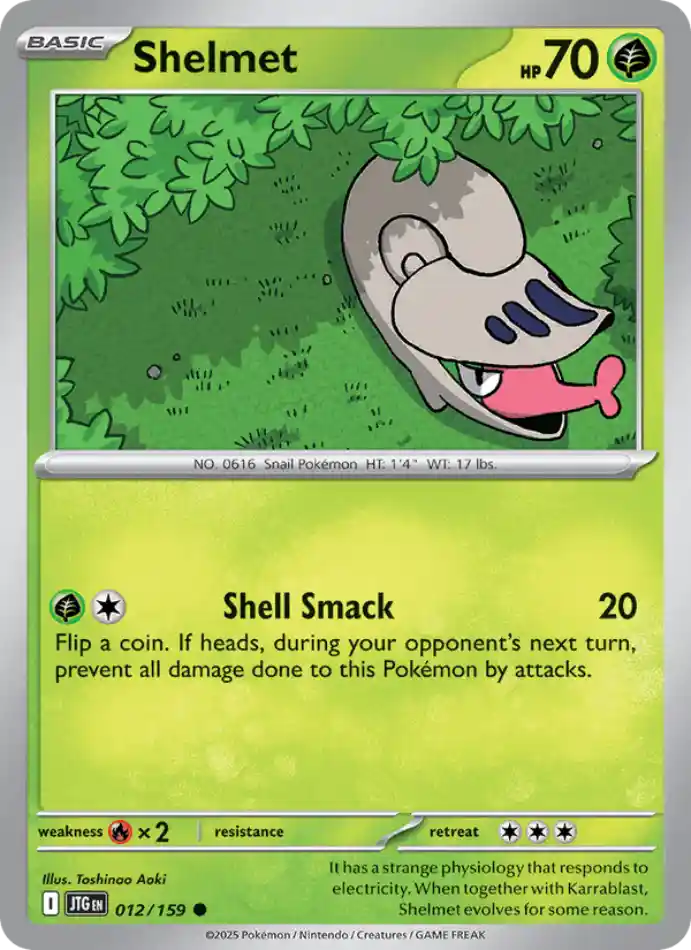 shelmet-common-journey-together-012-159-pokemon-karti.webp Shelmet - Common - Journey Together - 012/159 - Pokemon Kartı - Görsel 1
