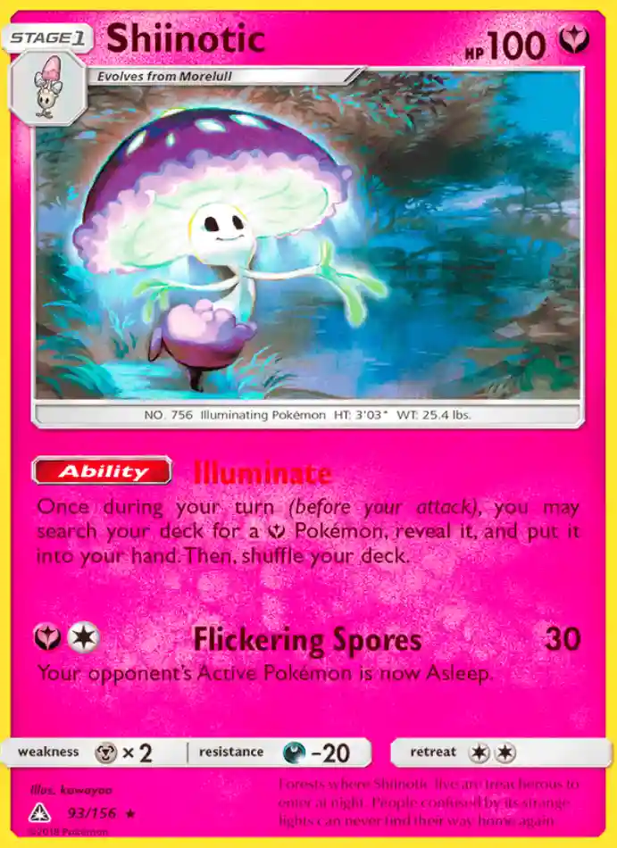 shiinotic-rare-ultra-prism-093-156-pokemon-karti.webp Shiinotic - Reverse Holo Rare - Ultra Prism - 093/156 - Pokemon Kartı - Görsel 1