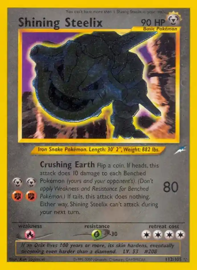 shining-steelix-holo-rare-neo-destiny-112-105-pokemon-karti.webp Shining Steelix - Holo Rare - Neo Destiny - 112/105 - Pokemon Kartı - Görsel 1