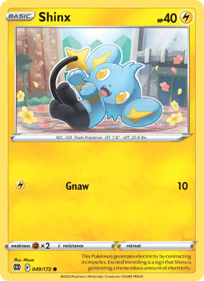 shinx-common-brilliant-stars-049-172-pokemon-karti.webp Shinx - Reverse Holo Common - Brilliant Stars - 049/172 - Pokemon Kartı - Görsel 1
