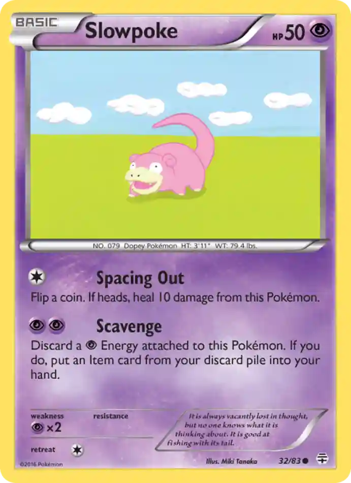 slowpoke-common-generations-032-83-pokemon-karti.webp Slowpoke - Common - Generations - 032/83 - Pokemon Kartı - Görsel 1
