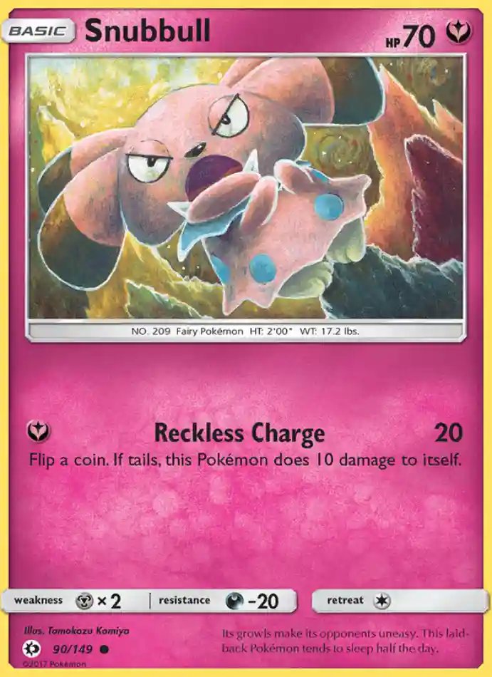snubbull-common-sun-moon-090-149-pokemon-karti.webp Snubbull - Reverse Holo Common - Sun & Moon - 090/149 - Pokemon Kartı - Görsel 1