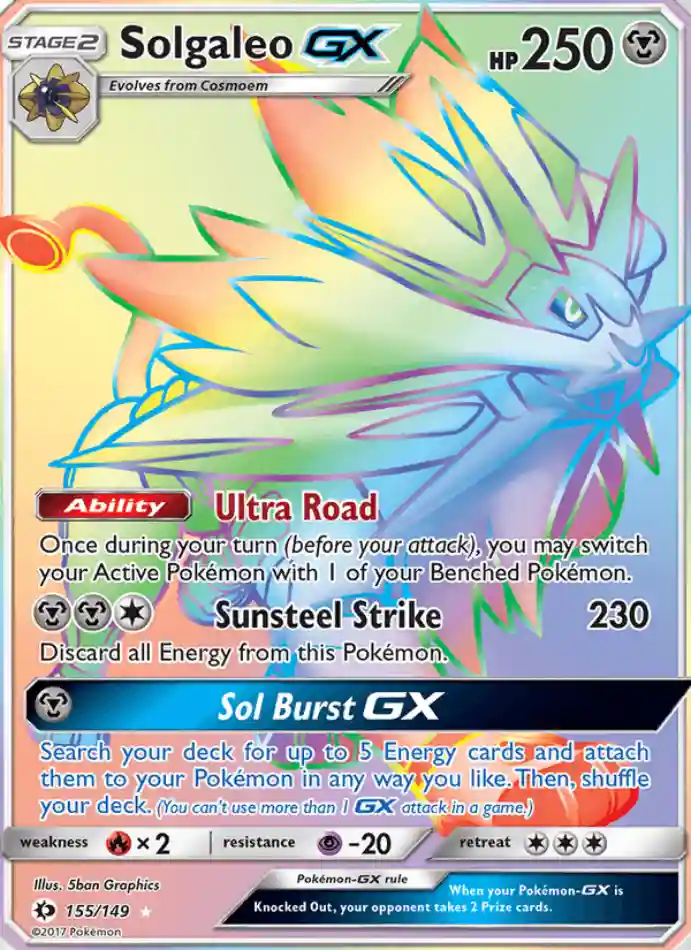 solgaleo-gx-secret-rare-sun-moon-155-149-pokemon-karti.webp Solgaleo GX - Secret Rare - Sun & Moon - 155/149 - Pokemon Kartı - Görsel 1