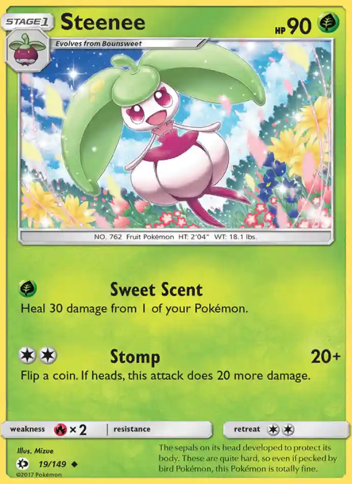 steenee-uncommon-sun-moon-019-149-pokemon-karti.webp Steenee - Uncommon - Sun & Moon - 019/149 - Pokemon Kartı - Görsel 1