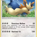 Stoutland - Reverse Holo Rare - Sun & Moon - 105/149 - Pokemon Kartı