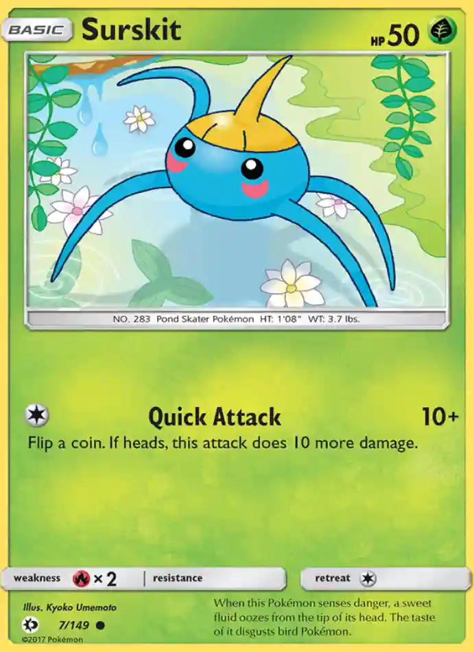 surskit-common-sun-moon-007-149-pokemon-karti.webp Surskit - Common - Sun & Moon - 007/149 - Pokemon Kartı - Görsel 1