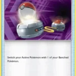 Switch - Reverse Holo Uncommon - Sun & Moon - 132/149 - Trainer Kartı