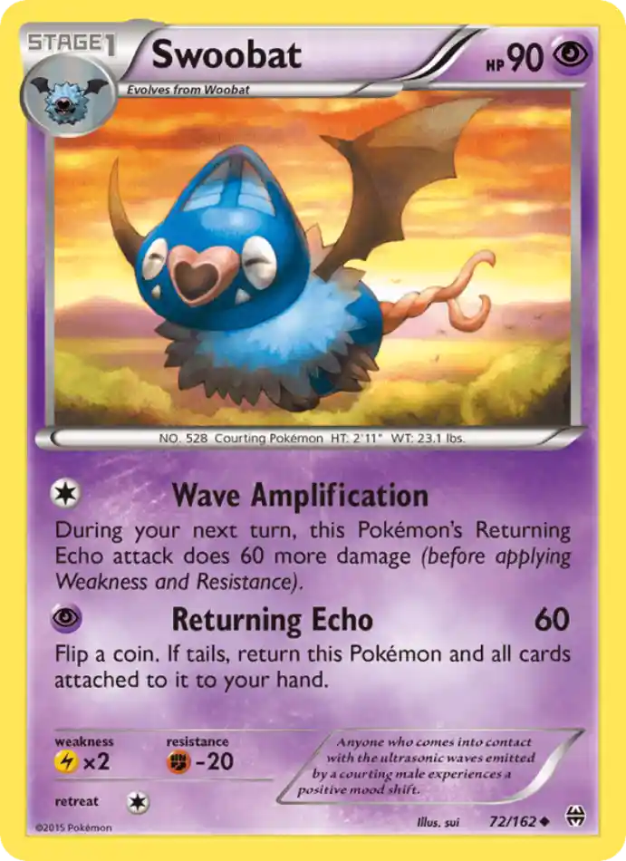 swoobat-uncommon-breakthrough-072-162-pokemon-karti.webp Swoobat - Uncommon - BREAKthrough - 072/162 - Pokemon Kartı - Görsel 1