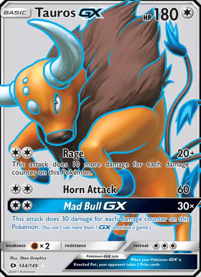 tauros-gx-ultra-rare-sun-moon-144-149-pokemon-karti.webp Tauros GX - Ultra Rare - Sun & Moon - 144/149 - Pokemon Kartı - Görsel 1