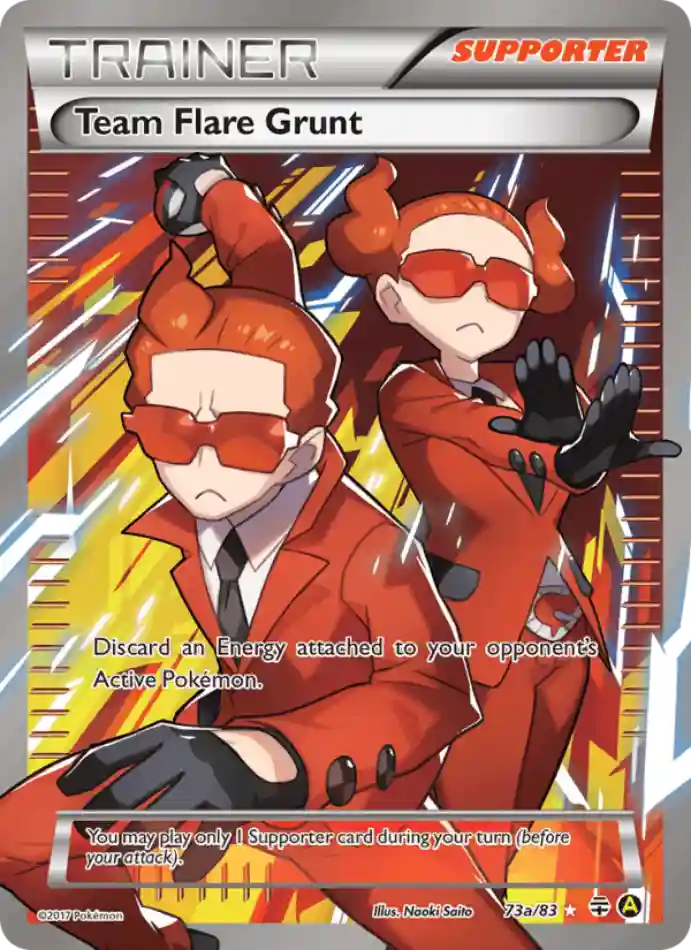 team-flare-grunt-ultra-rare-generations-073a-83-trainer-karti.webp Team Flare Grunt - Ultra Rare - Generations - 073a/83 - Trainer Kartı - Görsel 1