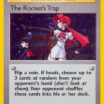 The Rocket's Trap - Rare Holo - Gym Heroes - 019/132 - Trainer Kartı