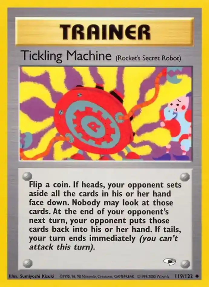 tickling-machine-uncommon-gym-heroes-119-132-trainer-karti.webp Tickling Machine - Uncommon - Gym Heroes - 119/132 - Trainer Kartı - Görsel 1