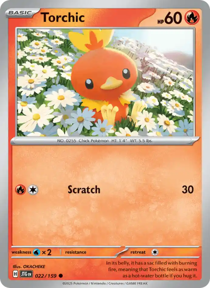 torchic-common-journey-together-022-159-pokemon-karti.webp Torchic - Reverse Holo Common - Journey Together - 022/159 - Pokemon Kartı - Görsel 1