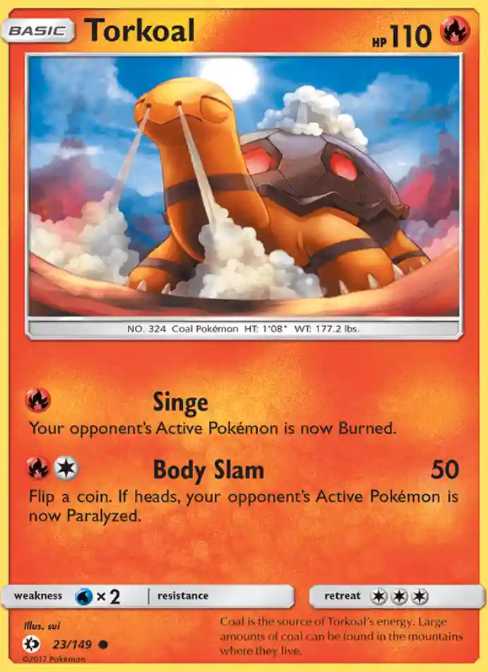 torkoal-common-sun-moon-023-149-pokemon-karti.webp Torkoal - Reverse Holo Common - Sun & Moon - 023/149 - Pokemon Kartı - Görsel 1