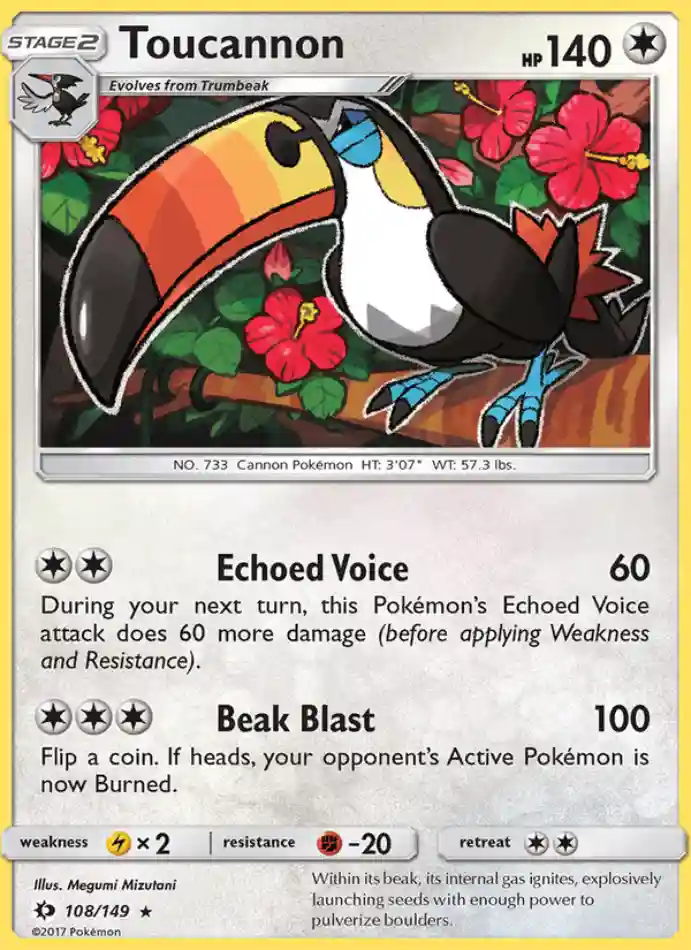 toucannon-rare-sun-moon-108-149-pokemon-karti.webp Toucannon - Reverse Holo Rare - Sun & Moon - 108/149 - Pokemon Kartı - Görsel 1