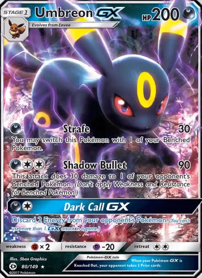 umbreon-gx-ultra-rare-sun-moon-080-149-pokemon-karti.webp Umbreon GX - Ultra Rare - Sun & Moon - 080/149 - Pokemon Kartı - Görsel 1