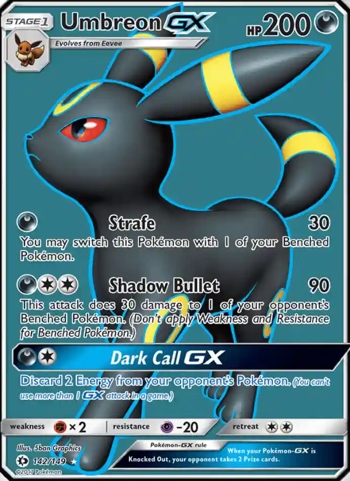 umbreon-gx-ultra-rare-sun-moon-142-149-pokemon-karti.webp Umbreon GX - Ultra Rare - Sun & Moon - 142/149 - Pokemon Kartı - Görsel 1