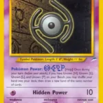 Unown [H] - Rare - Neo Destiny - 028/105 - Pokemon Kartı