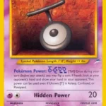 Unown [T] - Common - Neo Destiny - 088/105 - Pokemon Kartı