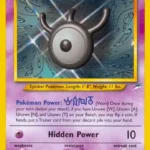 Unown [W] - Rare - Neo Destiny - 029/105 - Pokemon Kartı