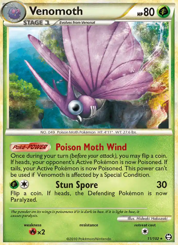 venomoth-rare-holo-triumphant-011-102-pokemon-karti.webp Venomoth - Reverse Holo Rare - Triumphant - 011/102 - Pokemon Kartı - Görsel 1