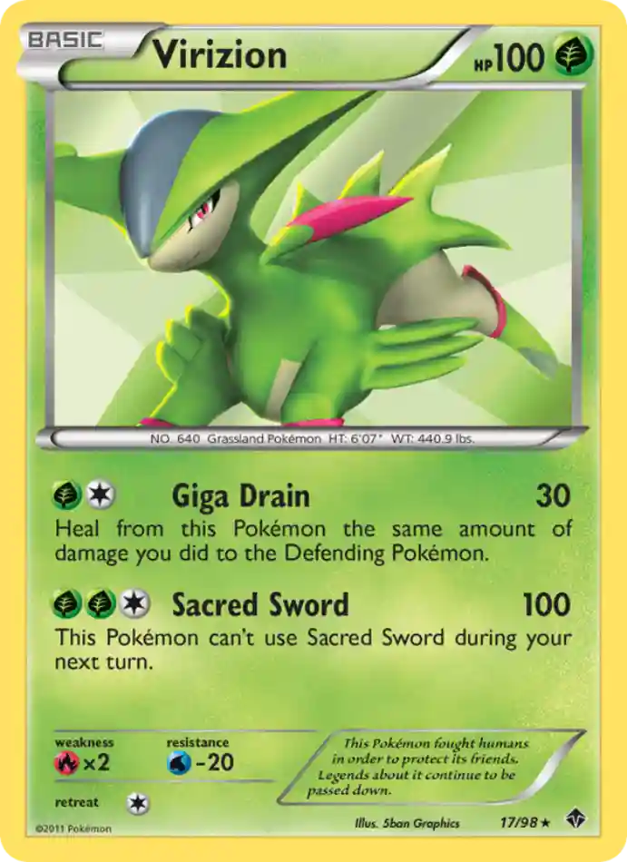virizion-rare-emerging-powers-017-98-pokemon-karti.webp Virizion - Reverse Holo Rare - Emerging Powers - 017/98 - Pokemon Kartı - Görsel 1