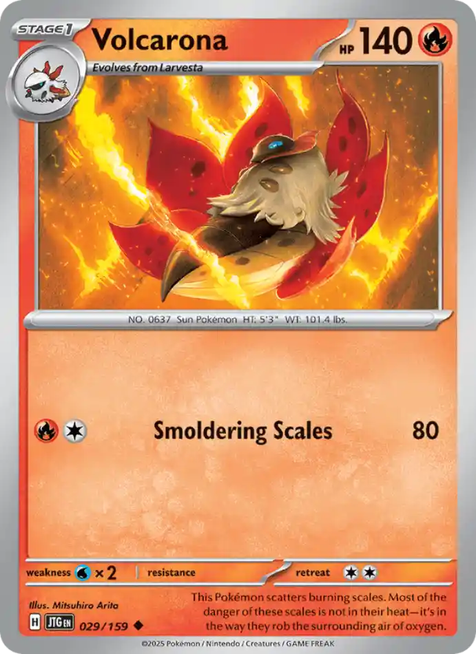 volcarona-uncommon-journey-together-029-159-pokemon-karti.webp Volcarona - Uncommon - Journey Together - 029/159 - Pokemon Kartı - Görsel 1