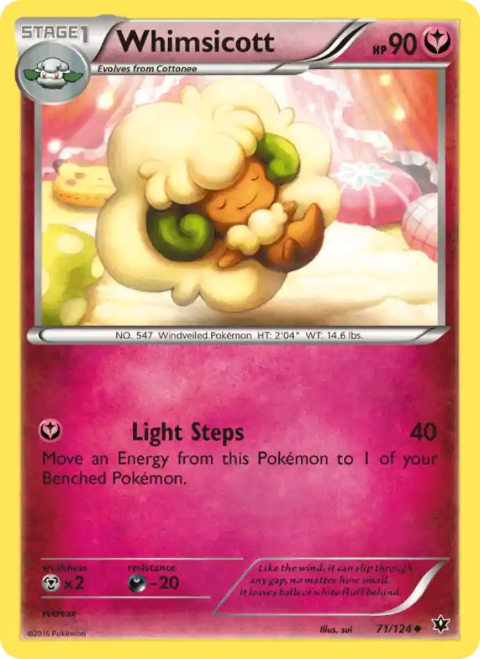 whimsicott-uncommon-fates-collide-071-124-pokemon-karti.webp Whimsicott - Reverse Holo Uncommon - Fates Collide - 071/124 - Pokemon Kartı - Görsel 1