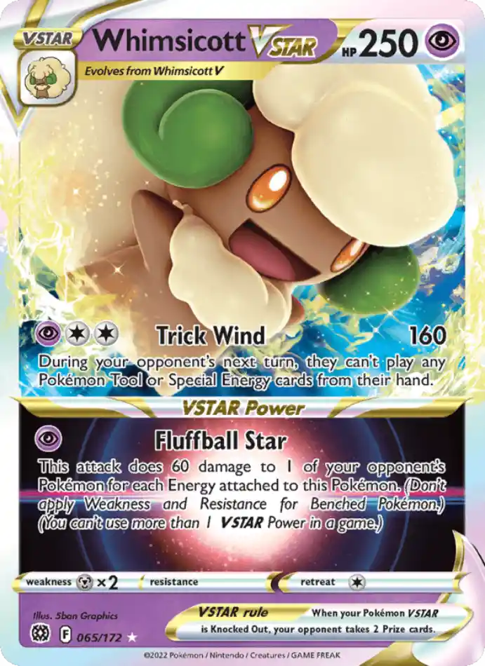 whimsicott-vstar-holo-rare-vstar-brilliant-stars-065-172-pokemon-karti.webp Whimsicott VSTAR - Holo Rare Vstar - Brilliant Stars - 065/172 - Pokemon Kartı - Görsel 1
